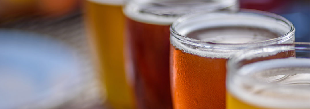 4oz Beer Glasses on Flight Paddle