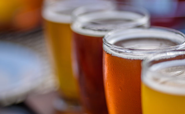 4oz Beer Glasses on Flight Paddle