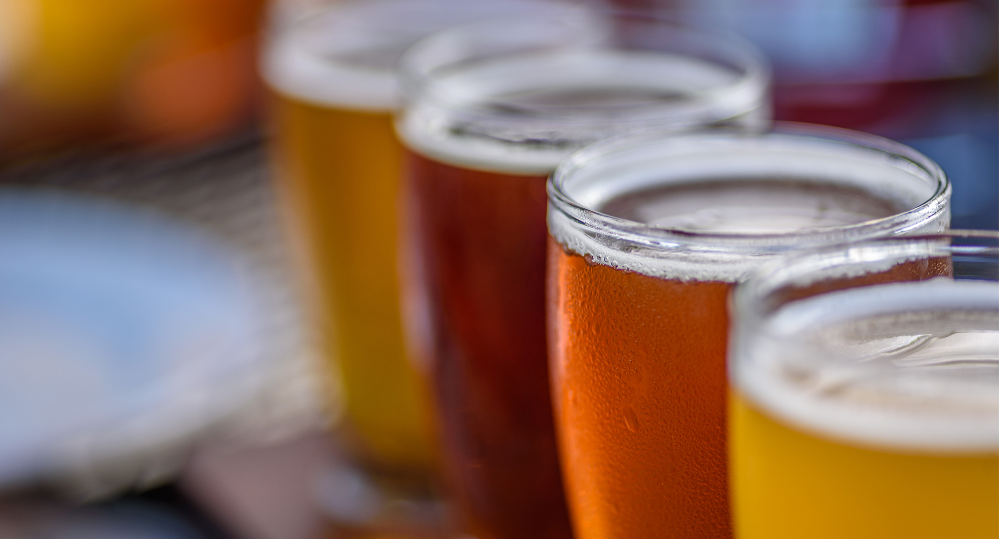 4oz Beer Glasses on Flight Paddle